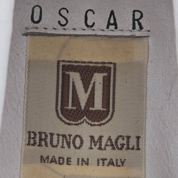 NEW Bruno Magli Italy Bone White Woven Leather Dress Shoes Men 10 Vintage Loafer - Picture 8 of 10